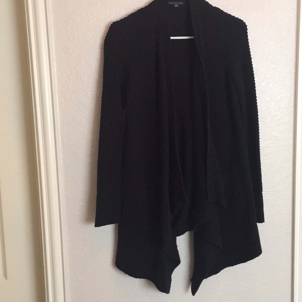 Black Cardigan Sweater